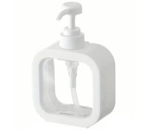 Šķidro ziepju dozators 300ml, ziloņkaula balts - soap dispenser, liquid soap pump, bathroom accessories