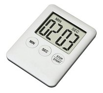 Magnētisks digitālais virtuves taimeris, balts - kitchen timer, digital kitchen timer, electronic kitchen timer
