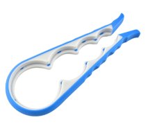 Universālais attaisāmais burkām un pudelēm 4-in-1, zils - openers & cutting tools, jar opener, bottle opener