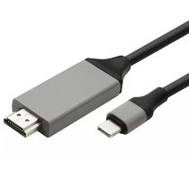 MHL USB-C uz HDMI 4K adaptera kabelis, 2m - 4k hdmi cable, phone to tv cable, usb-c hdmi wire
