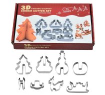 Ziemassvētku 3D cepumu formiņas 8 gab. komplekts svētku cepšanai - kitchen accessories, kitchen accessories online