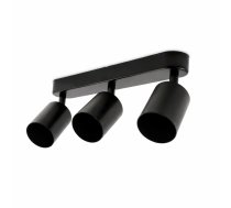 Griestu spot gaismeklis 3 punktu virsmontāžas GU10, melns - ceiling lamps, LED ceiling lamp, ceiling chandelier