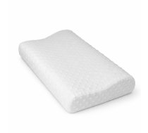 Ergonomisks memory putu spilvens gulēšanai uz sāna un muguras, balts - pillows and blankets, orthopedic pillow