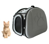 Suņu, kaķu, dzīvnieku pārnesāšanas transportēšanas soma, Pelēka XXL | Cat Dog Carrier Bag