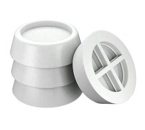 Pretvibrācijas paliktņi veļas mašīnai un žāvētājam, 4 gab., 6.5 × 2 cm, balti - washing machine accessories