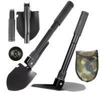 Multifunkcionāla Saliekama Izdzīvošanas Sapiera Lāpsta Nazis Skruvgriezis 6in1 | Multifunctional Folding Sapper Shovel 6in1 Survival Knife Screwdriver Glass Breaker