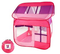 Bakalu bērnu telts Rozā mājiņa KZ0622 - kids tent, play house, childrens playhouse
