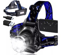 LED T6 Zoom galvas lukturis ar 2 akumulatoriem - headlamp, LED headlamp, T6 headlamp