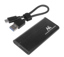 Maclean MCE443 M.2 NVMe/SATA SSD ārējais korpuss, USB 3.1, alumīnijs - M.2 SSD enclosure, NVMe external enclosure