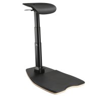 Maclean MC-872 ergonomisks biroja krēsls ar pretnoguruma paklājiņu, melns - ergonomic chair, office chair
