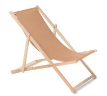 Greenblue GB183 klasiskais dižskābarža koka zvilnis, Cappuccino - wooden deck chair, garden lounger