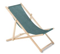 Greenblue GB183M Melange klasisks dižskābarža koka zvilnis, tirkīza - wooden deck chair, garden lounger