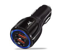 Maclean MCE478 B Automašīnas lādētājs, 2x USB, Quick Charge 3.0, 30W, Melns - car charger
