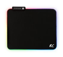 NanoRS RS704 spēļu peles paliktnis ar RGB LED apgaismojumu, 300x250x4mm - mouse pad, gaming mouse pad, RGB mouse pad