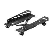 NanoRS RS480 datora statīvs uz riteņiem, 25kg, melns - CPU stand, PC cart, computer stand on wheels