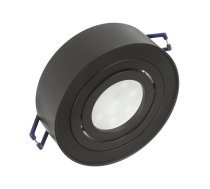 Maclean MCE462 B iebūvējams gaismeklis MR16/GU10, melns - recessed spotlight, ceiling fixture, MR16 fixture