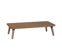 Maclean MC-930 koka statīvs monitoram / portatīvajam datoram, melns riekstkoks - monitor stand, laptop stand