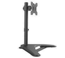 Maclean MC-987 galda statīvs monitoram 13-27", 8kg, melns - monitor stand, desk monitor mount, VESA 100x100