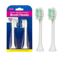 Promedix PR-745W maināmie zobu birstes uzgaļi, 2 gab., balti - replacement toothbrush heads, Promedix brush heads