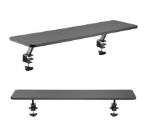Ergo Office ER-409 monitora plaukts stiprināms pie galda, 13"-32", melns - monitor shelf, desk shelf, ergonomics