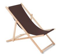 Greenblue GB183 klasiskais dižskābarža koka zvilnis, brūns - wooden deck chair, garden lounger, folding deck chair