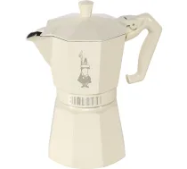 Bialetti Moka Exclusive 6 Tašu Espresso Kafijas Kanna Krēmkrāsa - 6 cup espresso maker, stovetop coffee maker