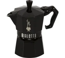 Bialetti Moka Exclusive 3 Tašu Espresso Kafijas Kanna, Melna - 3 cup espresso maker, stovetop coffee maker