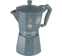 Bialetti Moka Exclusive Induction espresso kafijas automāts, 6 tasītes, pelēks - espresso maker, 6 cup moka pot