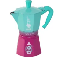 Bialetti Moka Express Squid Game 6TZ espresso kafijas automāts, tirkīza/rozā - espresso maker, moka pot