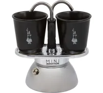 Bialetti Mini Express Induction espresso kafijas automāts ar 2 krūzītēm, Melns - espresso maker