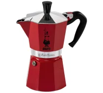 Bialetti Moka Express 6TZ kafijas automāts, sarkans - moka pot, espresso maker, coffee maker