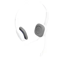 Logitech H150 datora austiņas ar mikrofonu, Cloud White - pc headset, wired stereo headphones