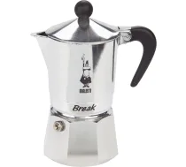 Bialetti Break 3TZ geizeru kafijkanna, sudraba - stovetop espresso maker, 3 cup espresso maker, aluminium coffee maker