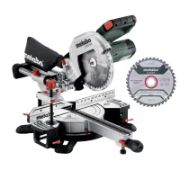 Leņķzāģis ar vilkšanas funkciju Metabo KGS 216 M + papildu zāģripa - mitre saw, sliding mitre saw, crosscut saw