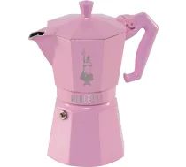 Geizeru kafijas kanna Bialetti Moka Exclusive 6TZ 270 ml, rozā - stovetop espresso maker, moka pot 6 cups