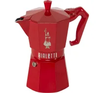 Bialetti MOKA EXCLUSIVE espresso kafijas kanna, 6 tasītes, sarkana - espresso maker, 6 cup coffee maker