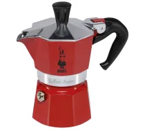 Bialetti Moka Express 1TZ espresso kafijas kanna, Sarkana - espresso maker, 1 cup coffee maker, aluminium espresso pot