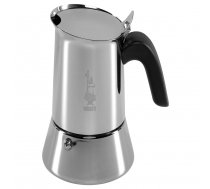 ''Bialetti NEW VENUS'' Espresso Kafijas Vārāmā Kanna indukcijas plīts virsmai, 6 Tases, Sudrabs | Moka Pot Coffee Maker