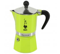 ''Bialetti RAINBOW'' Espresso Kafijas Vārāmā Kanna 3 Tases, Zaļš | Moka Pot Coffee Maker