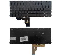 Tastatūra HP ProBook 430 G8, 430 G9, 435 G7, 435 G8, US, melna - hp probook keyboard, hp 430 g8 keyboard
