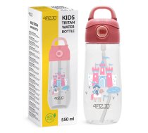 4Fizjo bērnu ūdens pudele Zamek, 550 ml, daudzkrāsaina - kids water bottle, school water bottle, Tritan bottle