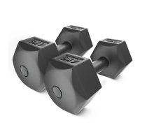 4Fizjo bitumena hanteles 2 x 4 kg, pelēkas - dumbbells 4kg, bitumen dumbbells, fitness dumbbells