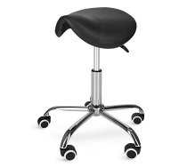 4Fizjo ERGO ergonomiska masāžas taburete - segli, melna - massage stool, saddle stool, ergonomic clinic chair