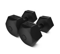 4Fizjo 2107 bituma hanteles, 2 x 7 kg, melnas - dumbbells 7kg, bitumen dumbbells, 4fizjo dumbbells