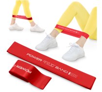 4Fizjo Mini Power Band pretestības gumija, 0.4 mm, 1-3 kg, Sarkana - resistance band, fitness band, workout band