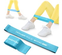4Fizjo Mini Power Band Pretestības gumija, 0.6 mm, Zila (3-5 kg) - resistance band, fitness band, leg workout band