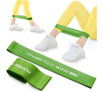 4Fizjo Mini Power Band Pretestības Gumija 10-15 kg, Zaļa - resistance band, fitness band, workout band