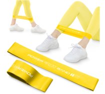 4Fizjo Mini Power Band pretestības gumija, 0.8 mm, 5-10 kg, dzeltena - resistance band, fitness band, workout band