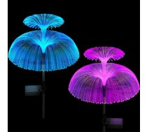Gotel Q30F dārza solārā lampa Medūza, RGB, 80 cm, 2 gab. - solar light, garden light, jellyfish light