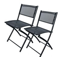 Gotel O13A saliekami dārza krēsli, polirotangs, 2 gab. - garden chairs, folding chairs, polyrattan chairs